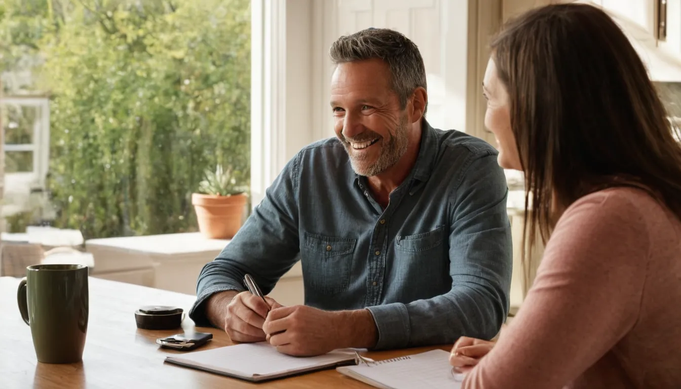 A homeowner reviewing remodeling estimates at the kitchen table in the Marlborough area